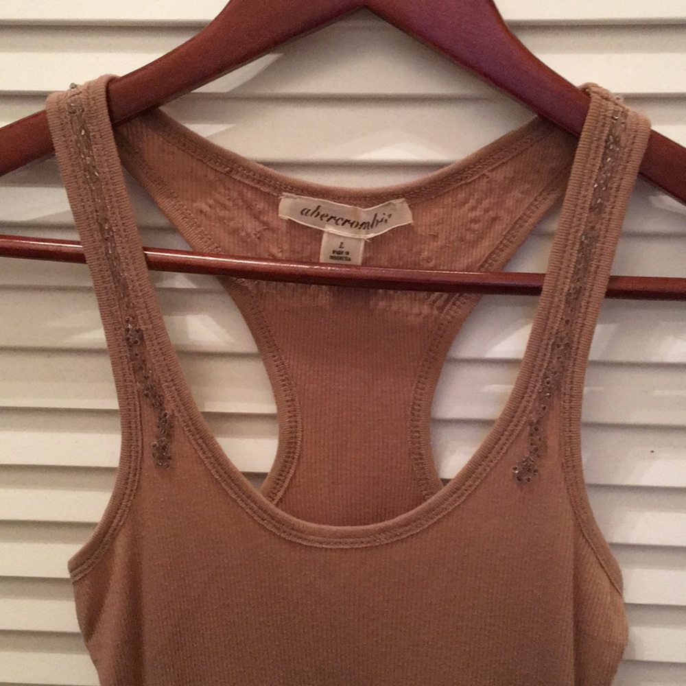 abercrombie fits like XS, kids L tank tan